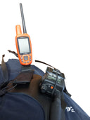 Kaksoisjohtosarja metsästysradiolle, sisältää GPS-pidikkeen
