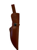 Handgjord läderslida med älgmotiv till Morakniv Companion